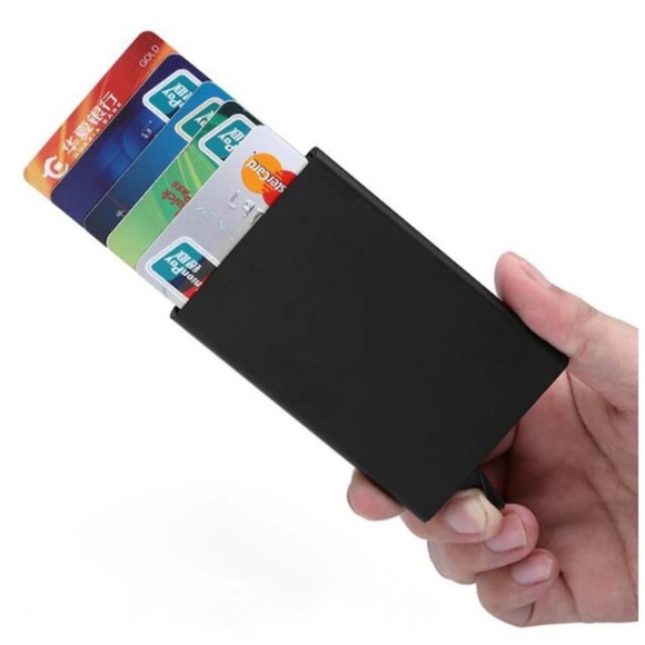 NEW RFID Blocking Card Wallet (Black/Silver) - Picture 3 of 8